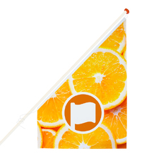 Kiosk flag 68x136cm double sided