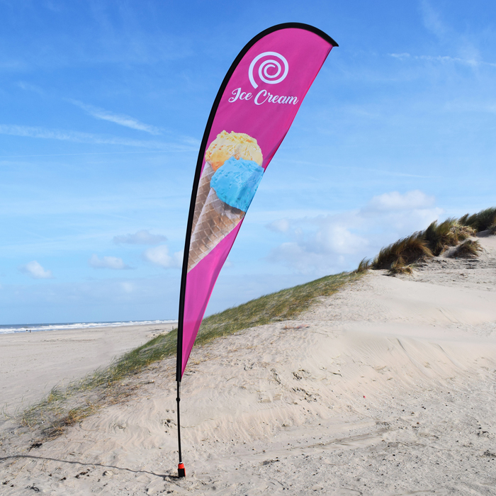 Beach flag Drop Medium