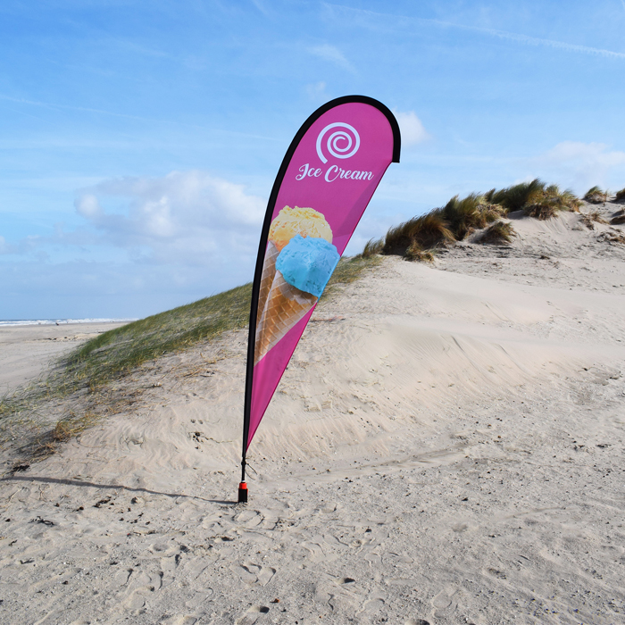Beach flag Drop Medium