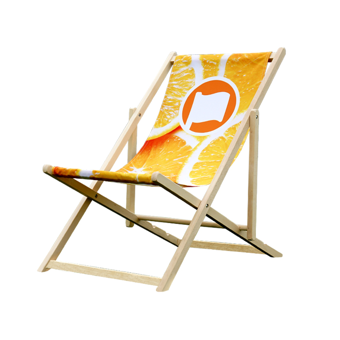 Beach chair without backrest
