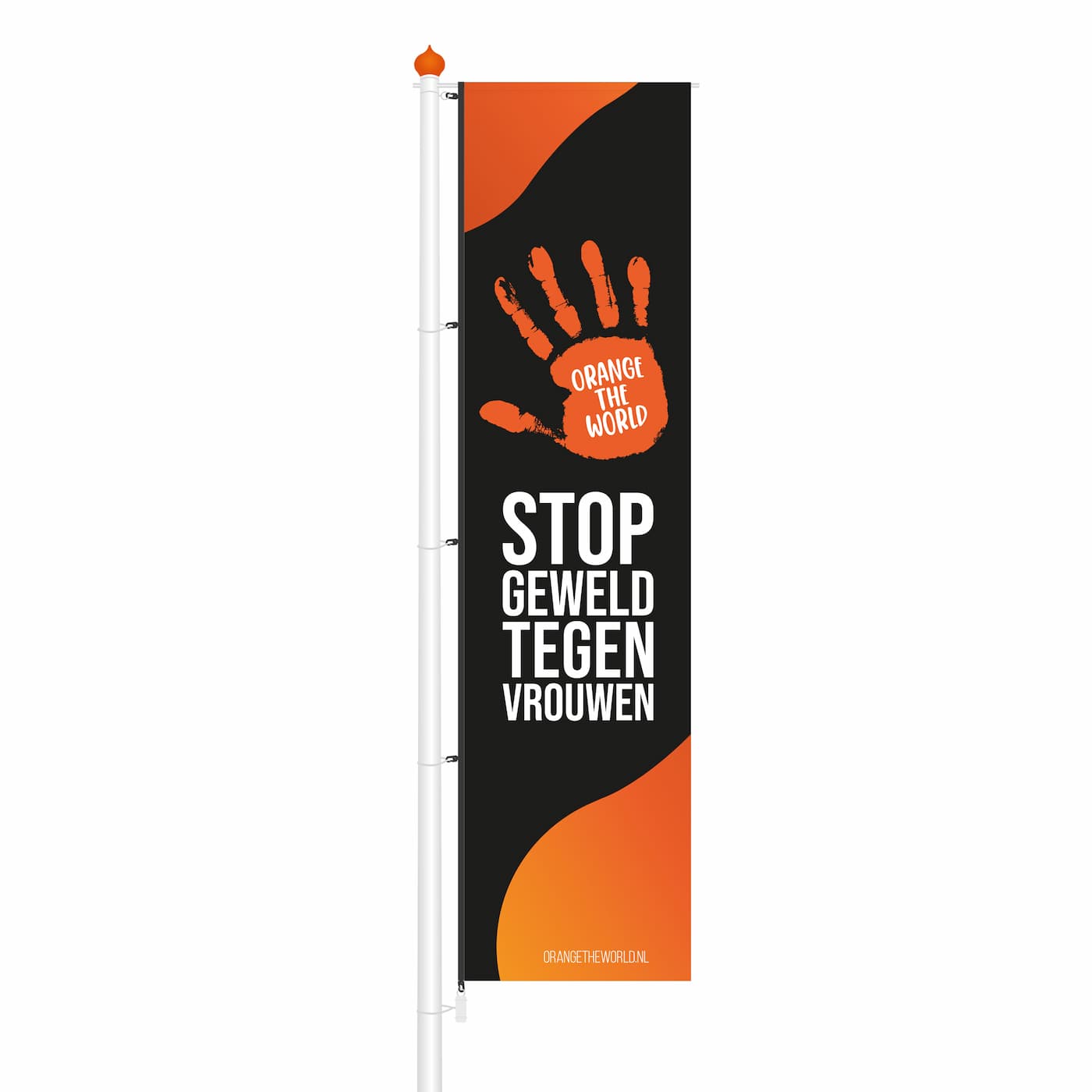Orange the World banner - black