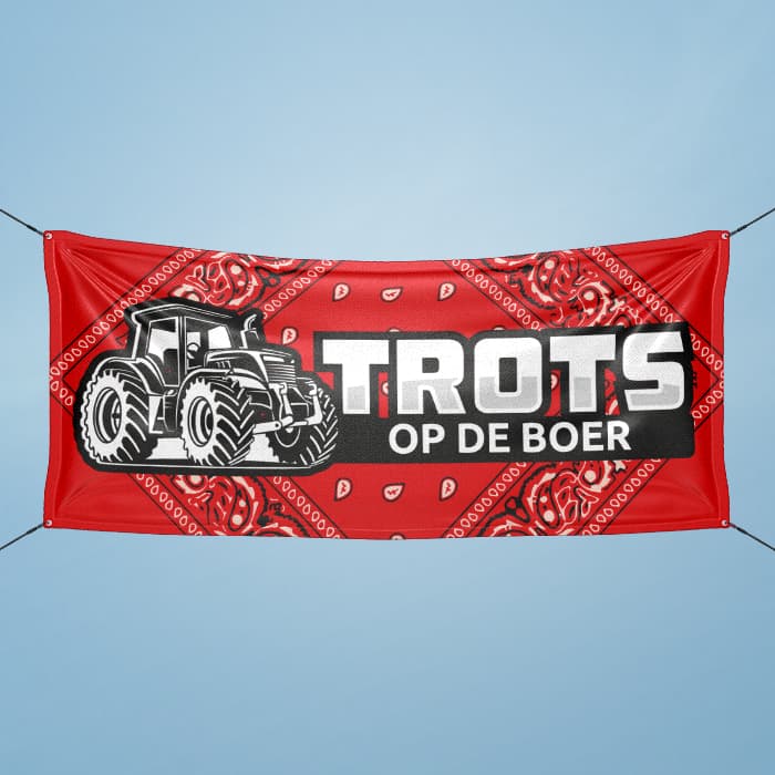 Proud of the farmer banner