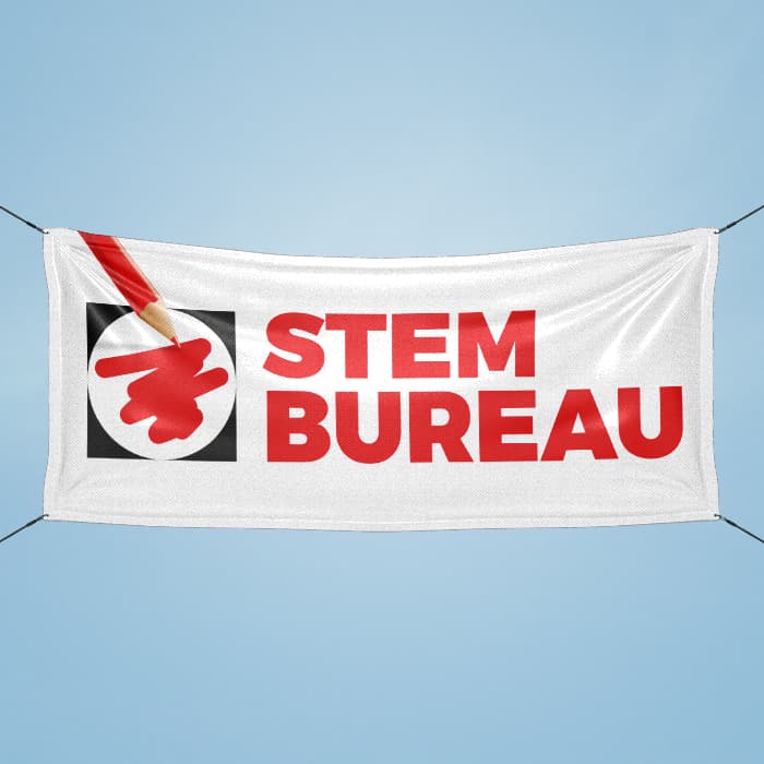 Polling station banner